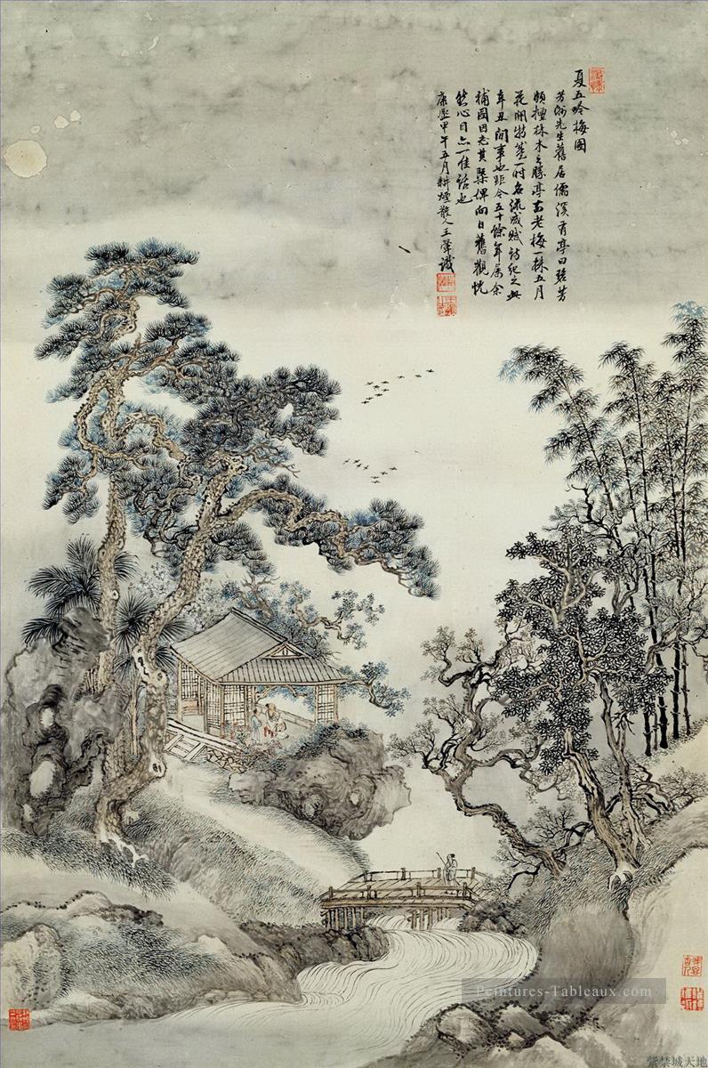 Wanghui chansons de prune en été Art chinois traditionnel Peintures à l'huile